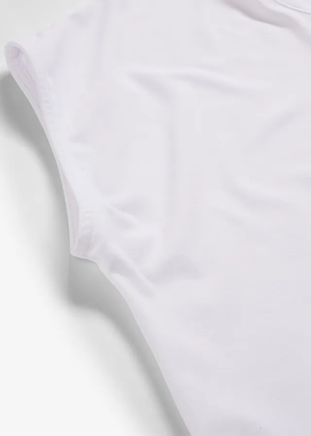 T-shirt met satijnen rand • wit • product-page.page-title-suffix