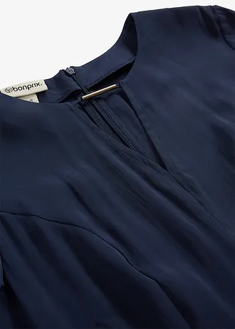 Jurk van fijne viscosemix • donkerblauw • bonprix online shop