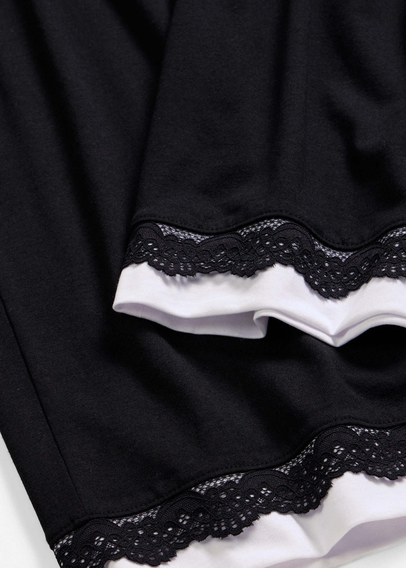 Široké kalhoty culottes z měkké viskózové směsi • černo-bílá • bonprix obchod