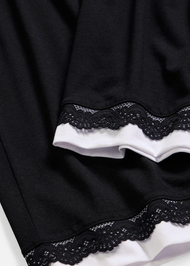 Wijde culotte van zachte viscose-mix • zwart/wit • product-page.page-title-suffix