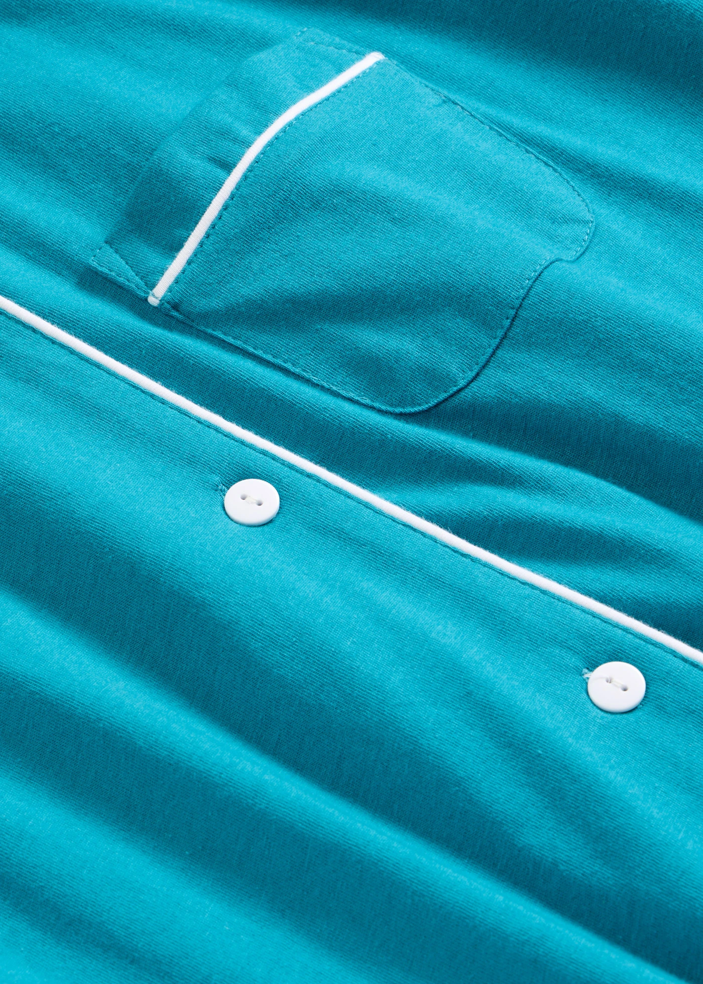 Krátké pyžamo s knoflíkovou légou • lagunově modrá • bonprix obchod