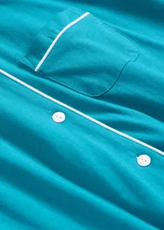 Pijama scurtă cu nasturi • albastru-verde • magazin bonprix