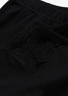 Pyjama avec un pantacourt ample • noir • Boutique bonprix