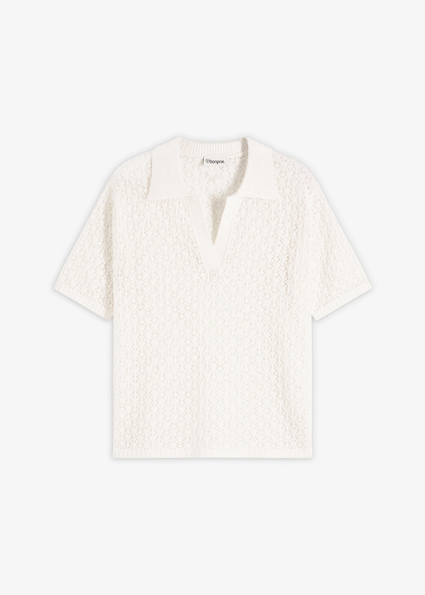 Ajour trui • wolwit • bonprix online shop