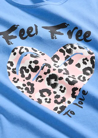 Krátka nočná košeľa • nebeská modrá potlačená • obchod bonprix