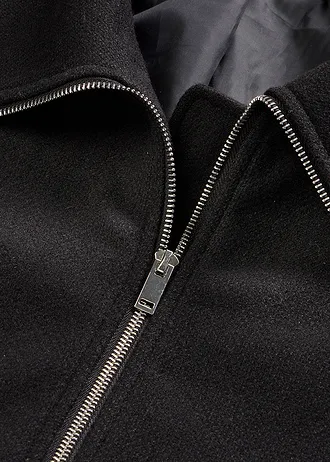 Oversize bunda s podšívkou • černá • bonprix obchod