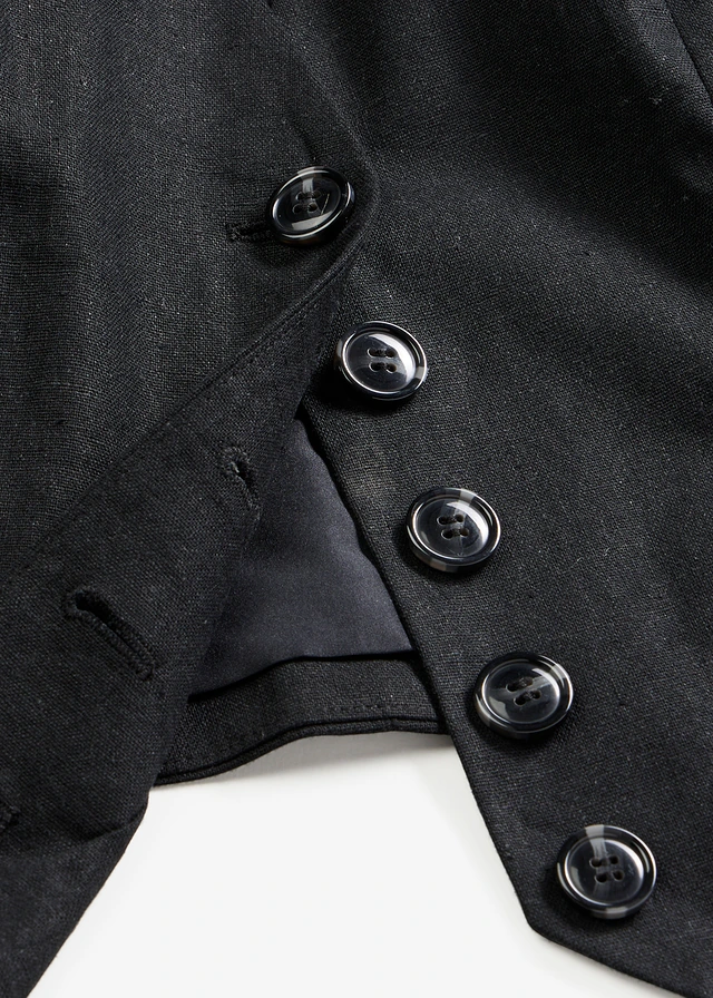 Gilet in een soepele visosemix • zwart • product-page.page-title-suffix