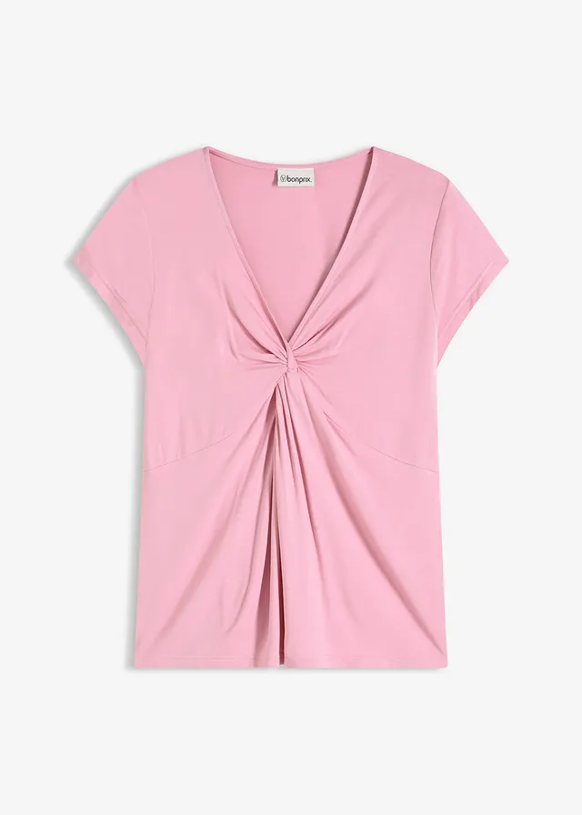 T-shirt z mieszanki wiskozy • dymna orchidea • sklep bonprix