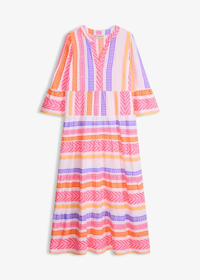 Maxi jurk van soepele viscose