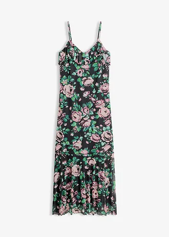 Robe à bretelles en mesh doux