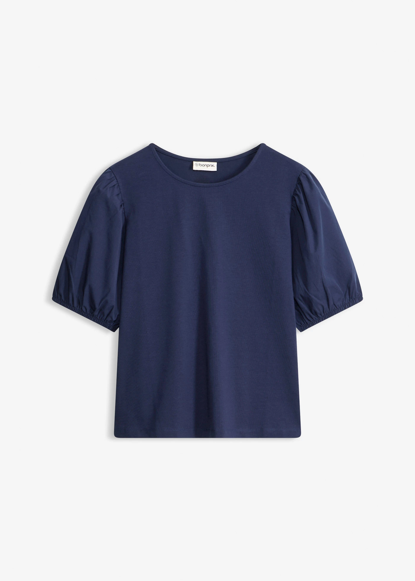 Tričko s balónovými rukávy • tmavě modrá • bonprix obchod