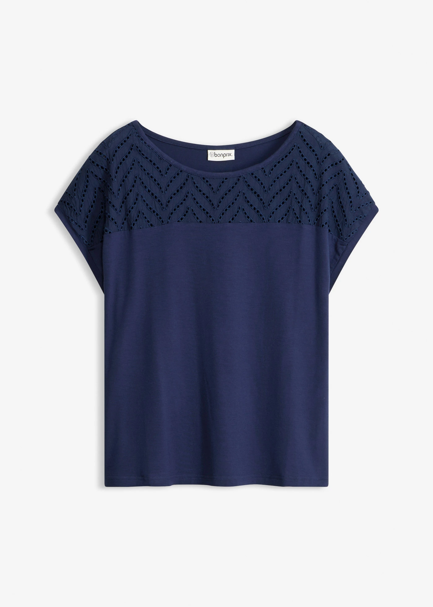 Shirt van soepele viscose • donkerblauw • bonprix online shop