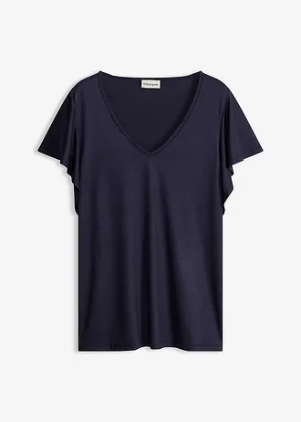 T-shirt en viscose douce • bleu foncé • Boutique bonprix