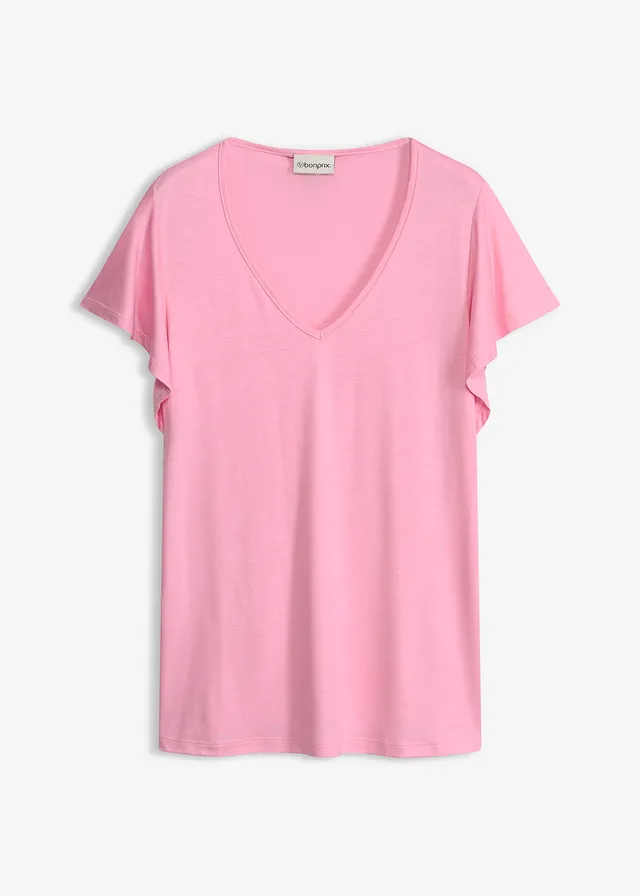 T-shirt en viscose douce • rose • Boutique bonprix