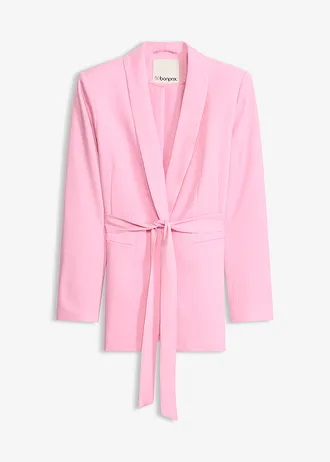 Blazer met ceintuur, Kleur: roze