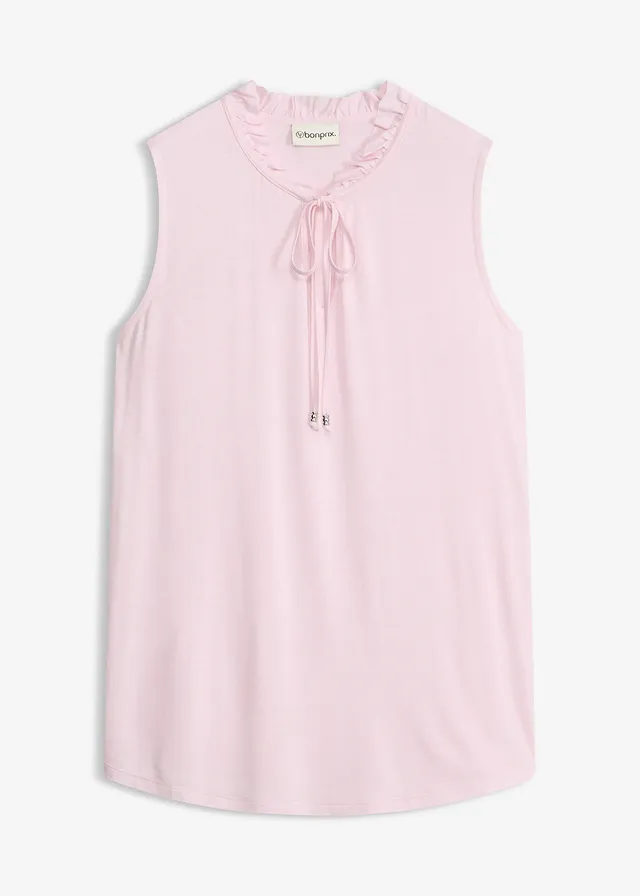 Top din material cu viscoză • roz cristal • magazin bonprix