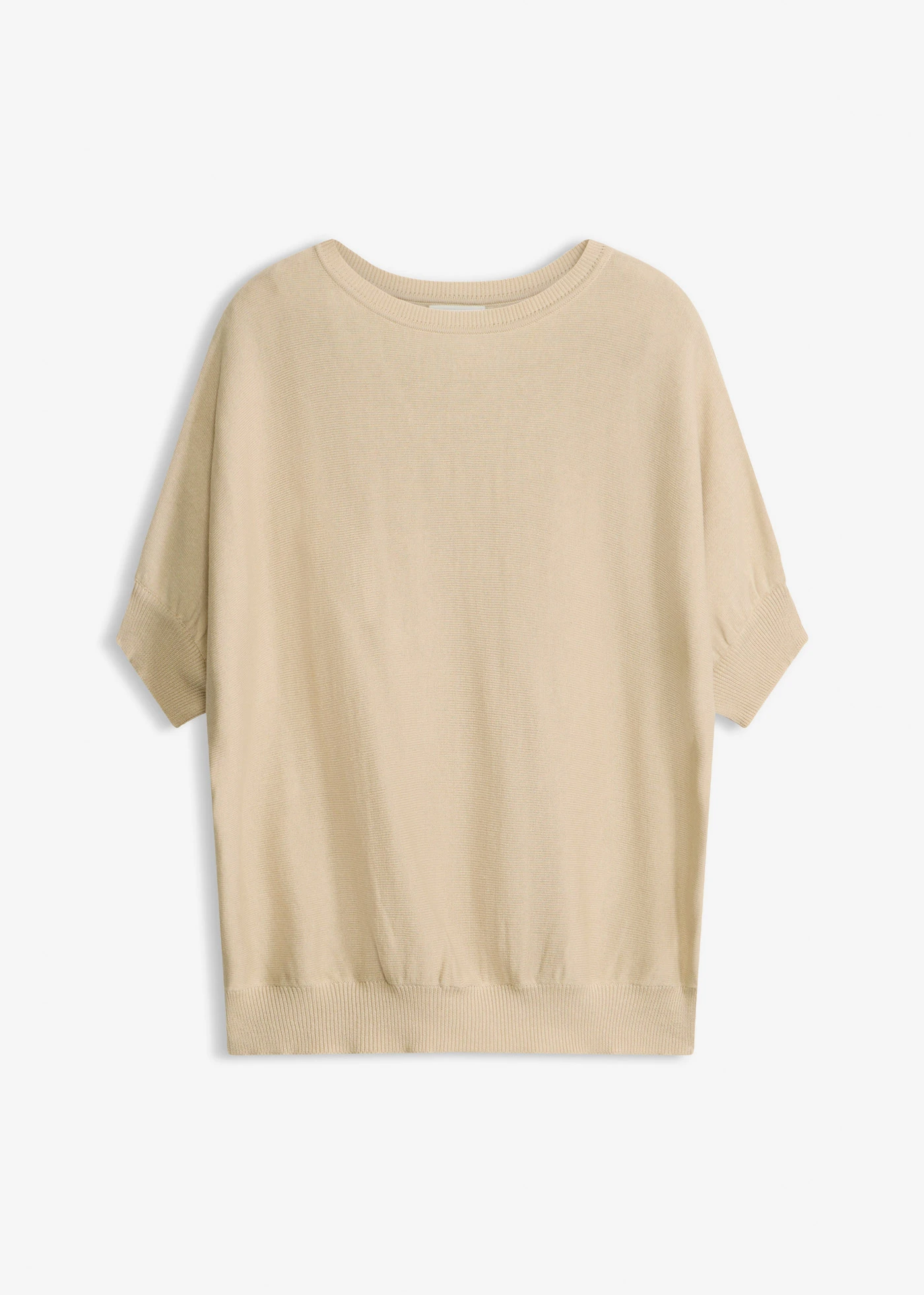 Pull en fine maille de coton mélangé • sable clair • Boutique bonprix