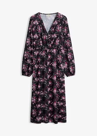 Rochie din jerse cu mâneci balon