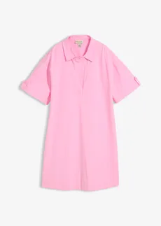 Robe-chemise en coton extensible, Couleur: rose