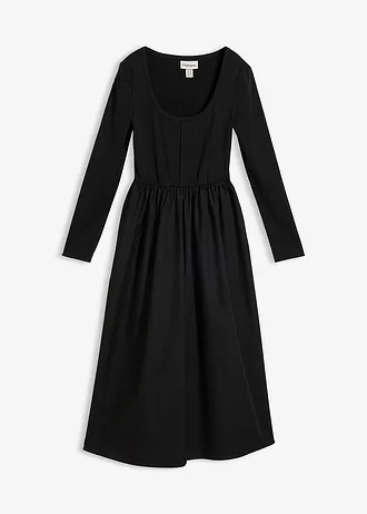 Midi jurk • zwart • bonprix online shop