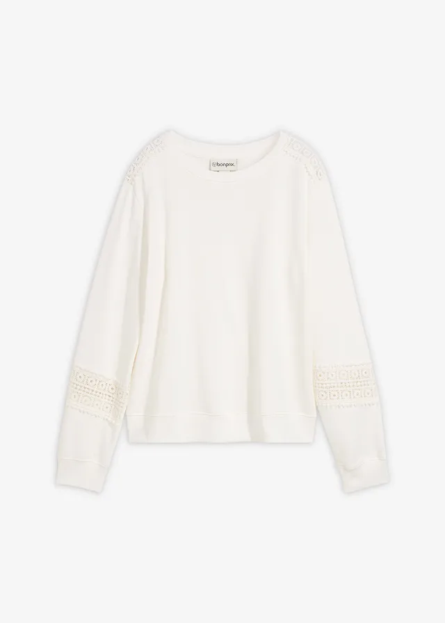 Sweat avec détails crochet