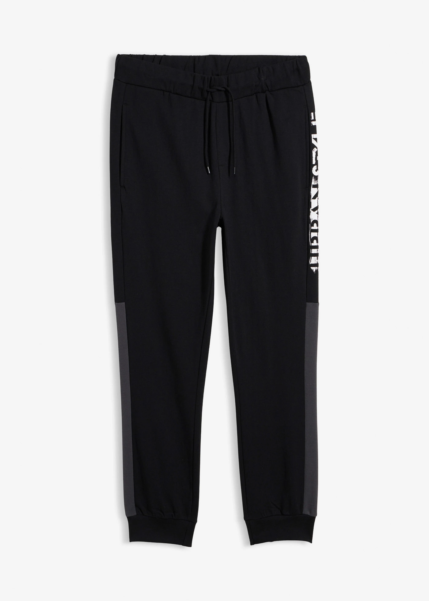 Joggingbroek • zwart/leisteengrijs • bonprix online shop