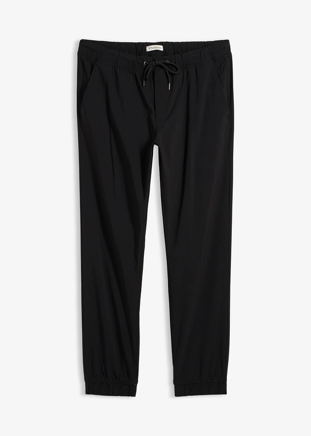 Relaxed fit joggingbroek, straight, Kleur: zwart