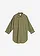 Oversized blouse van katoen met 3/4 mouwen, Kleur: olijfgroen