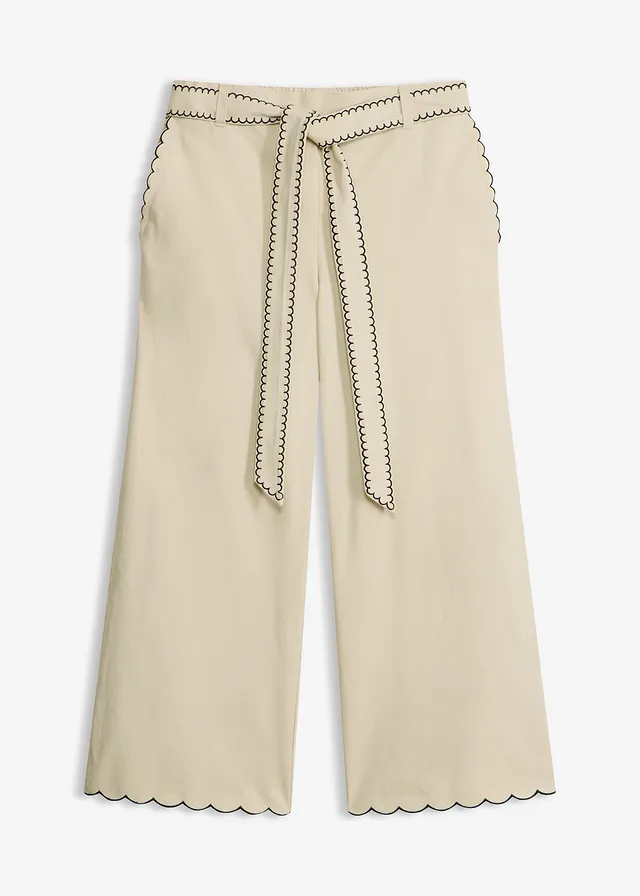Pantaloni culotte din bumbac 100%