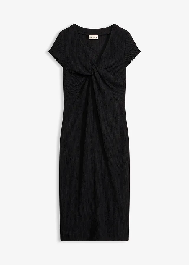 Robe en jersey de crêpe texturé