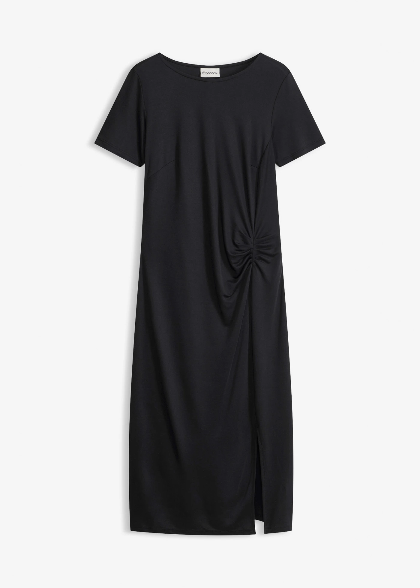 Robe en jersey de viscose mélangée • noir • Boutique bonprix