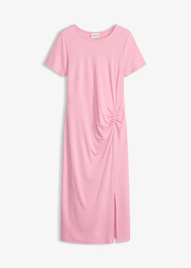 Robe en jersey de viscose mélangée, Couleur: orchidée fumé