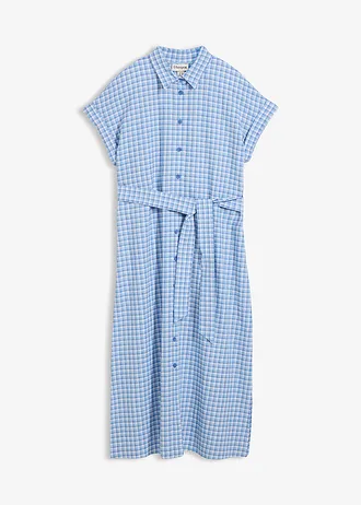 Rochie tip cămașă din mix de in