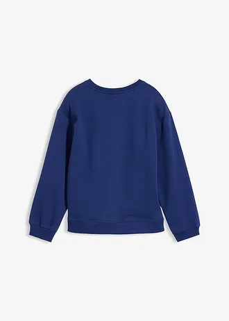 Bluză casual din bumbac organic 100% • albastru nocturn-alb cu imprimeu • magazin bonprix