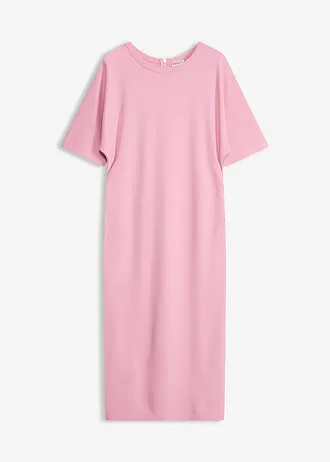 Robe midi en Punto di Roma confortable • orchidée fumé • Boutique bonprix