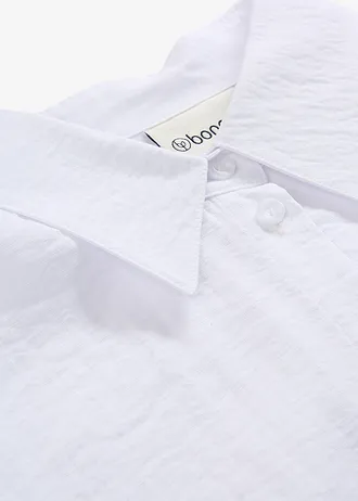 Overhemdblouse van een soepele viscosemix • wit • bonprix online shop