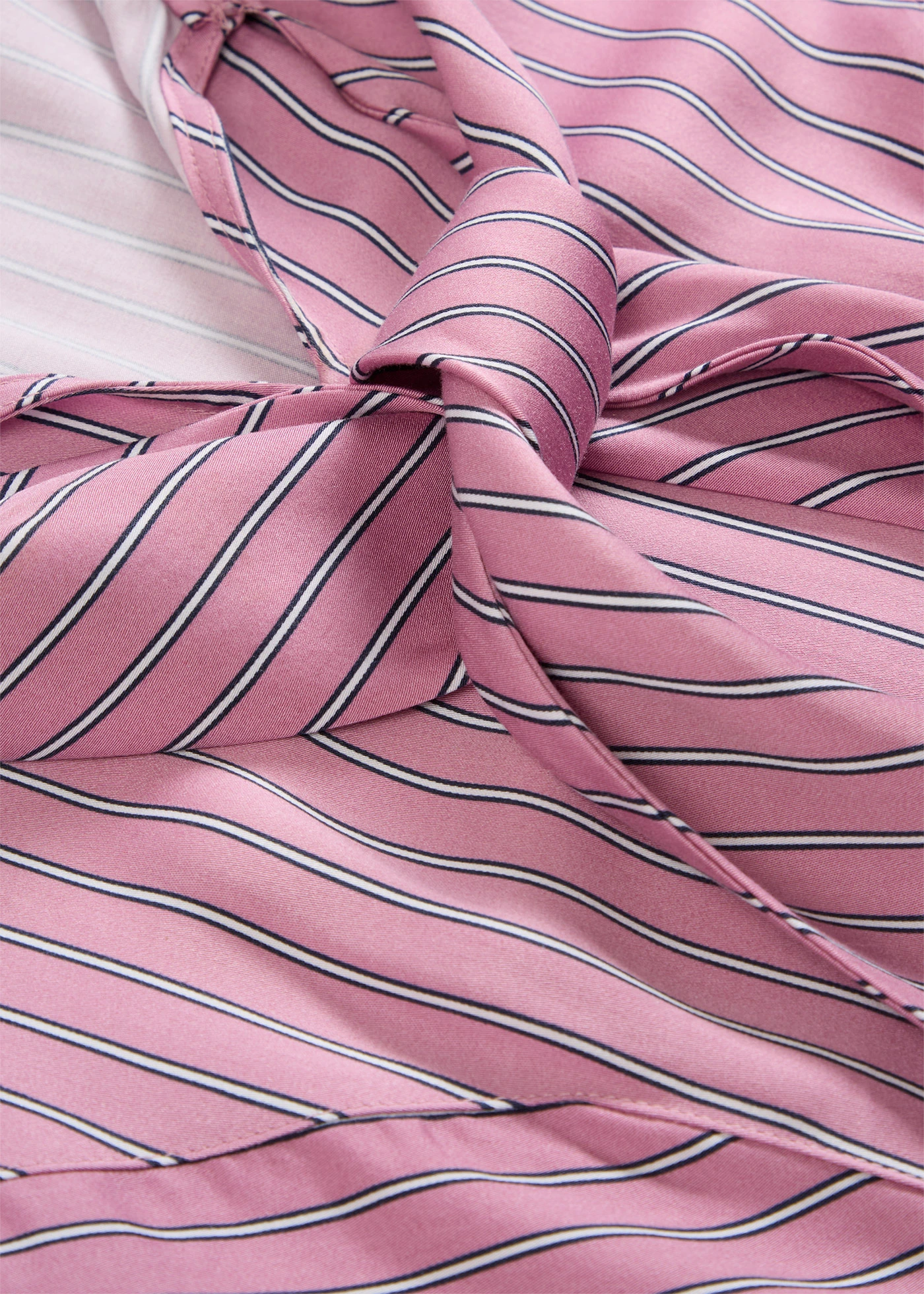 Halenka s vazačkou, z měkkého modalu • slézovo-tmavě modro-bílá s proužky • bonprix obchod