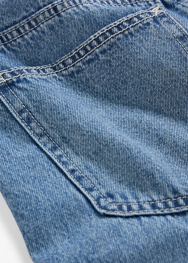 Super wide palazzo jeans van katoen • blauw denim used • product-page.page-title-suffix