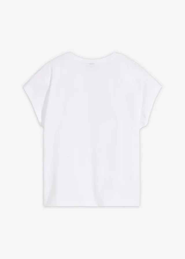 T-shirt 100% coton • blanc floral • product-page.page-title-suffix