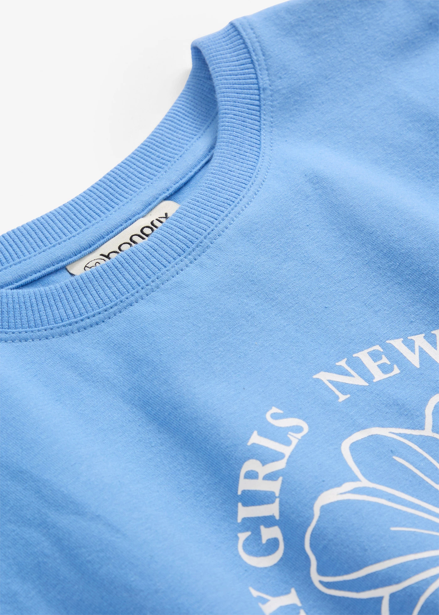 Komplet: T-shirt i spodnie z dżerseju z elastycznej mieszanki bawełny (2 części) • niebieski • sklep bonprix