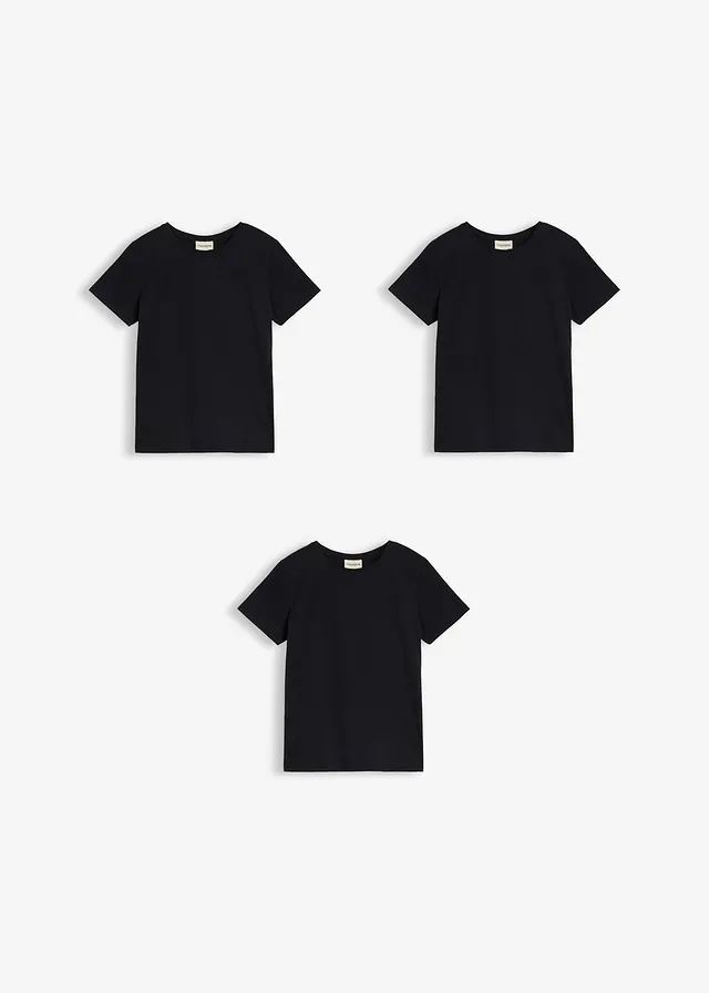 Lot de 3 T-shirts 100% coton • noir • product-page.page-title-suffix