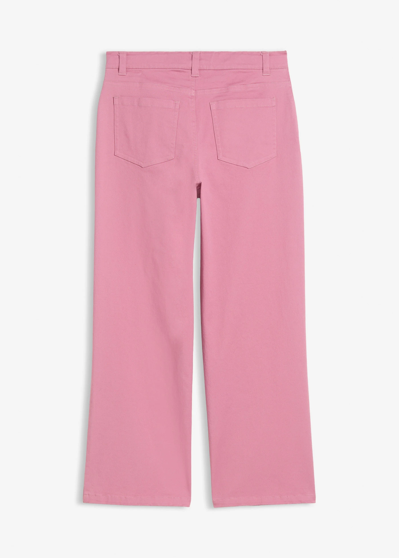 Pantalon twill cropped en coton extensible • mauve • Boutique bonprix