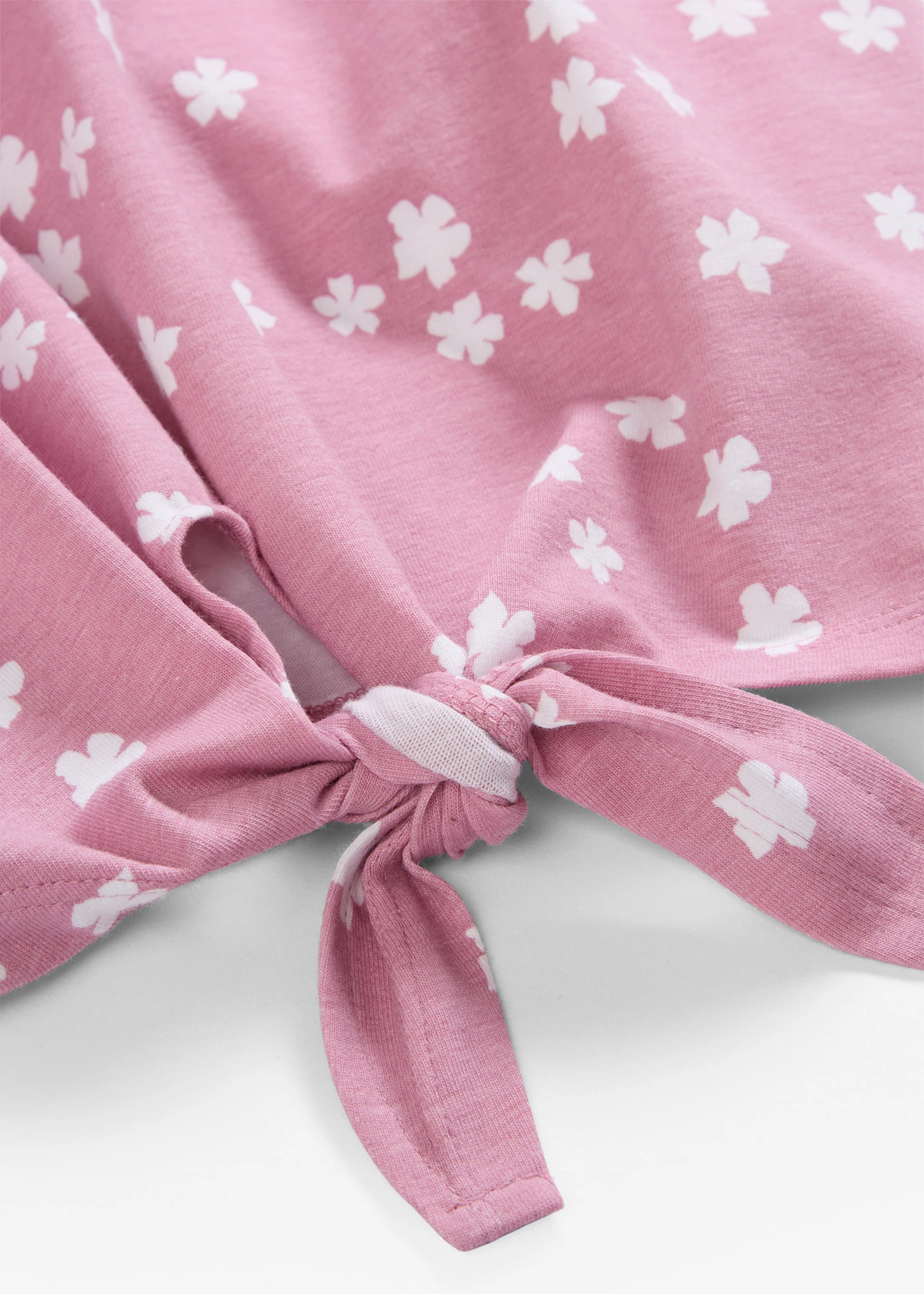 Lot de 2 T-shirts manches coude extensibles • bleu moyen-mauve imprimé + mauve-blanc floral • Boutique bonprix