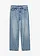 Loose fit jeans met verstelbare band, straight, Kleur: blauw denim used