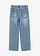 Džíny Loose Fit s nastavitelným pasem, Straight, barva: modrý denim used