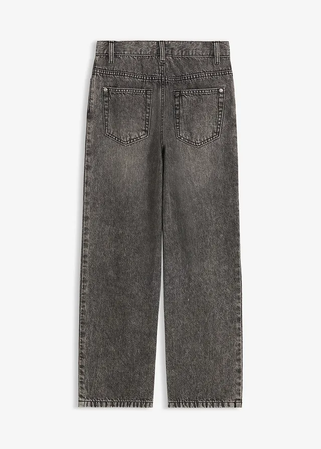 Jean loose, taille réglable, droit