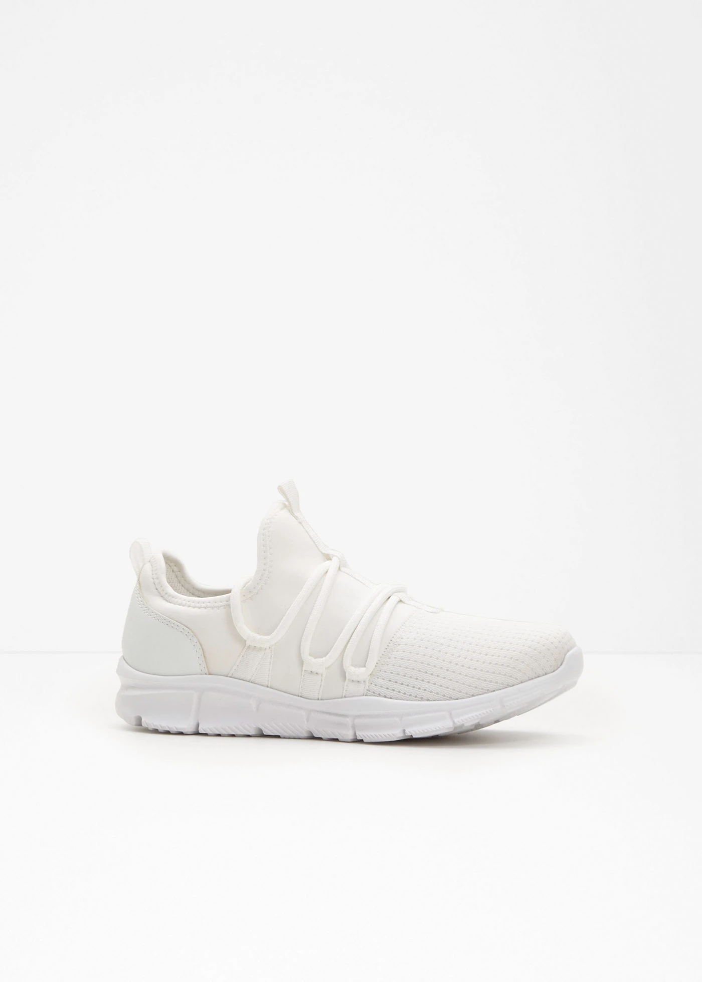 Sneakersy z miękkiego materiału • biały • sklep bonprix