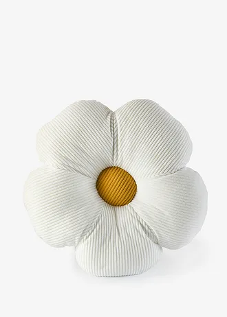 Coussin en forme de fleur, Couleur: blanc