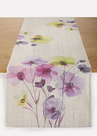 Chemin de table • violet-crème-jaune • Boutique bonprix