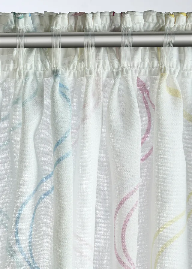 Gordijn met golvenprint (1 stuk) • meerkleurig wit • product-page.page-title-suffix